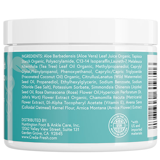 ANTI-SWEAT FOOT LOTION TO POWDER